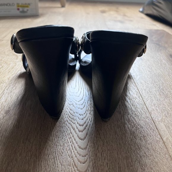 Sol Sana Black Mules with Silver Hardware Size 38 from Revolve - Picture 4 of 7